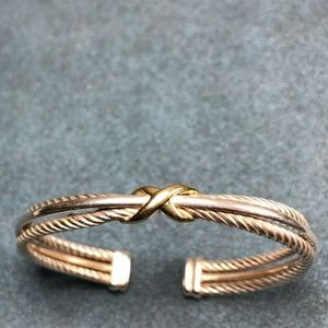 DAVID YURMAN 925 Sterling Sliver & 18K XSTYLE Cuff